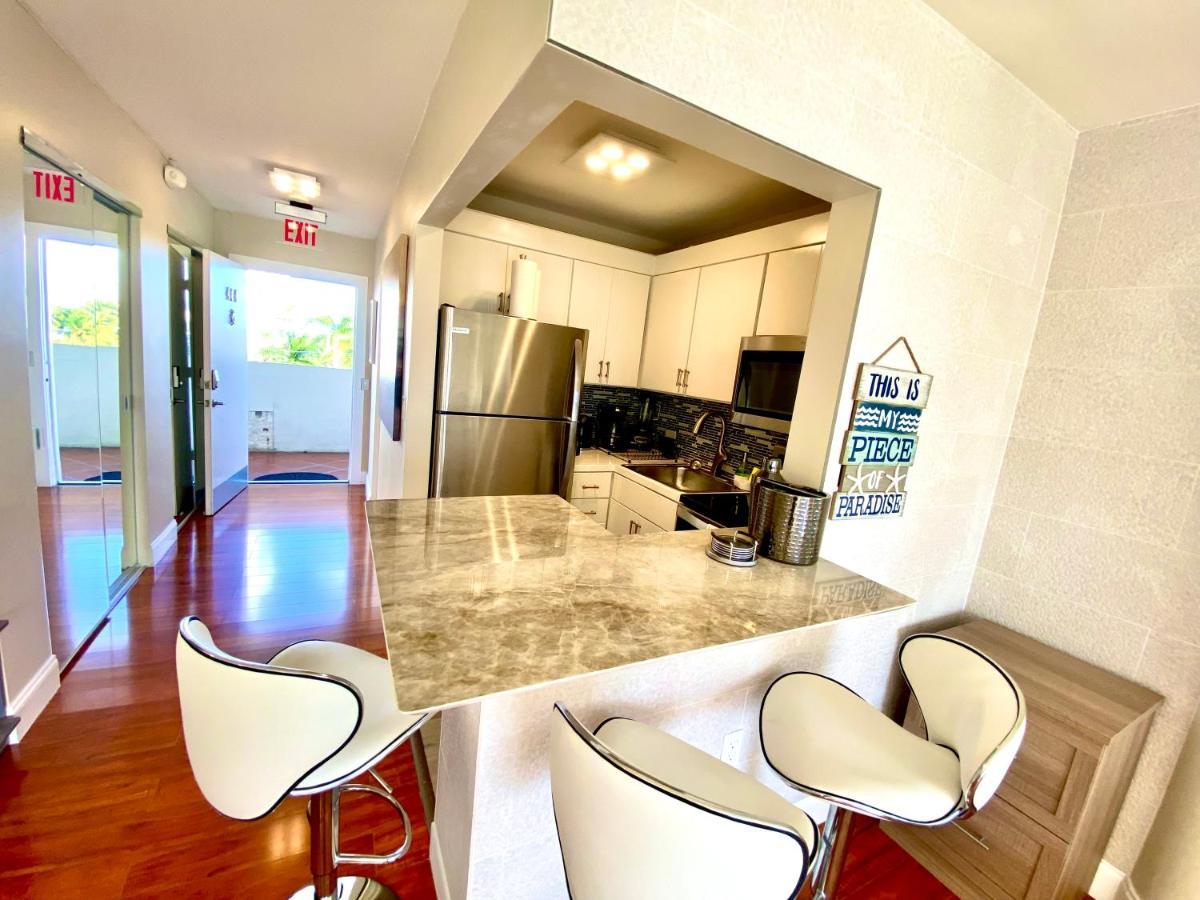 Modern Waterfront Apartment With Miami Skyline View, Free Parking 5 Mins Drive To ميامي بيتش المظهر الخارجي الصورة